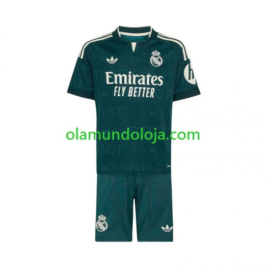 Camisola Real Madrid Criança Equipamento Segundo 2026-2027 Manga Curta